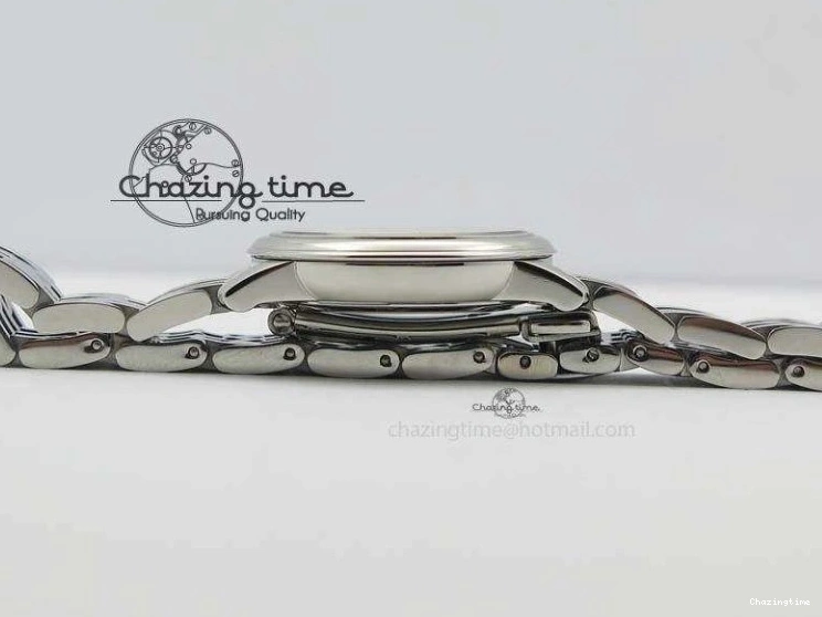 0505 Colorful De Ville 27mm Ladies MK 1:1 Best Edition White MOP Dial On SS Bracelet Ronda Quartz 8191